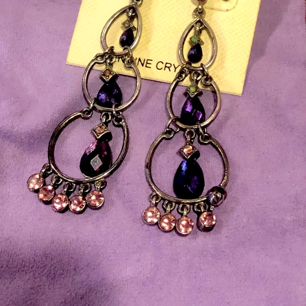 Genuine crystal earrings